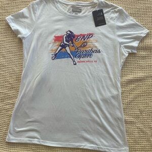 BNP Paribas Open Women's White Graphic Tee
